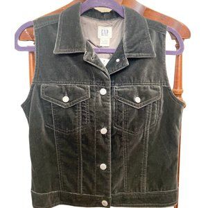 GAP Small Women's Vest, Velvet-Soft Olive Green, New with Tag (S, NWT) Vintage